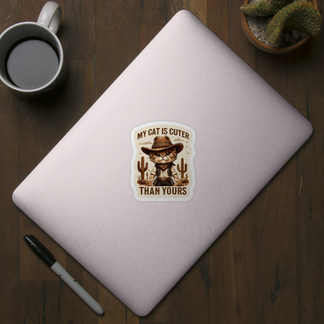 My-Cat-Is-Cuter-Than-Yours by Creatifly Graphic Tees